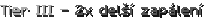 Tier III - 2x delší zapálení
