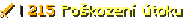 warrior | 215 Poškození útoku