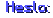  Heslo: